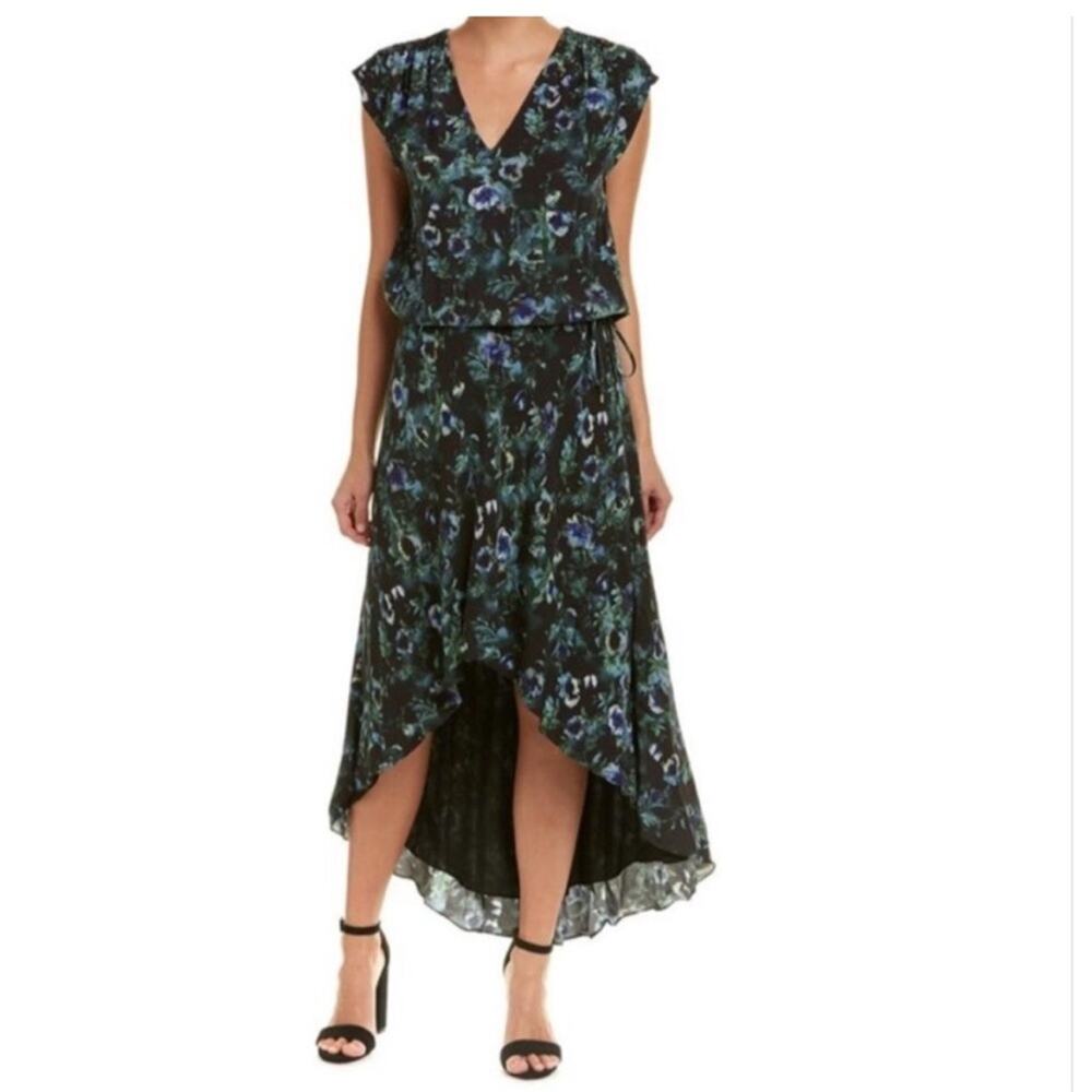 Haute Hippie Tangled Up In You Hi Lo Blouson Dress Medium